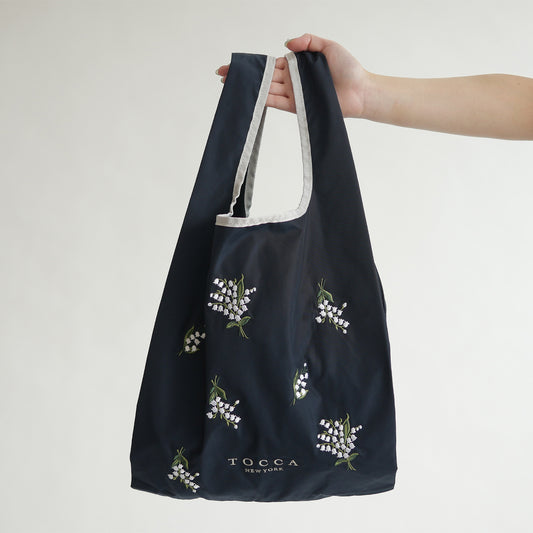 【9月下旬発送予定】BOUQUET de REVE eco bag【ネイビー】