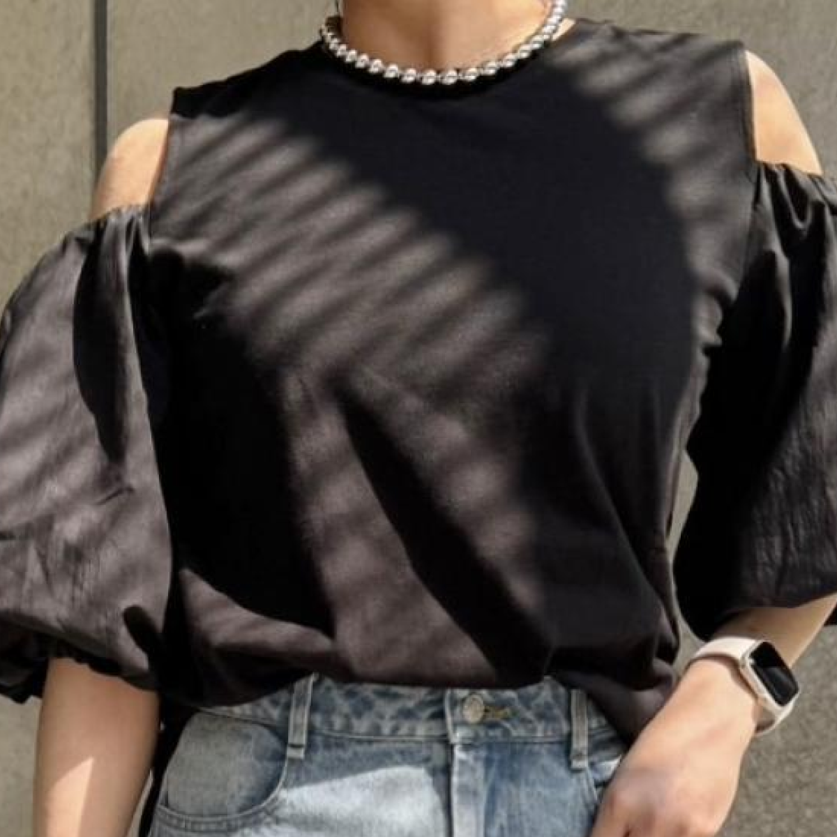 ボールチェーンマグネットネックレス