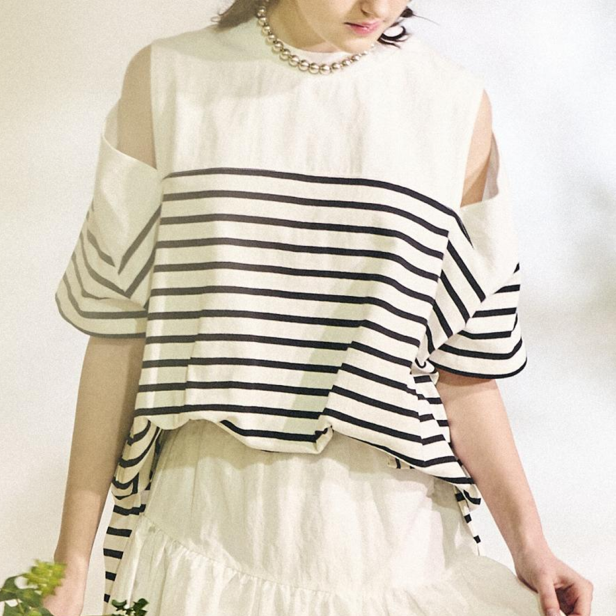 ボールチェーンマグネットネックレス