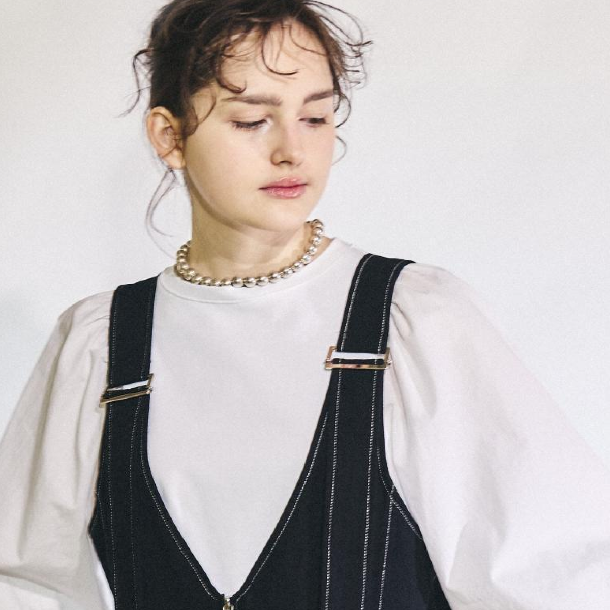 ボールチェーンマグネットネックレス