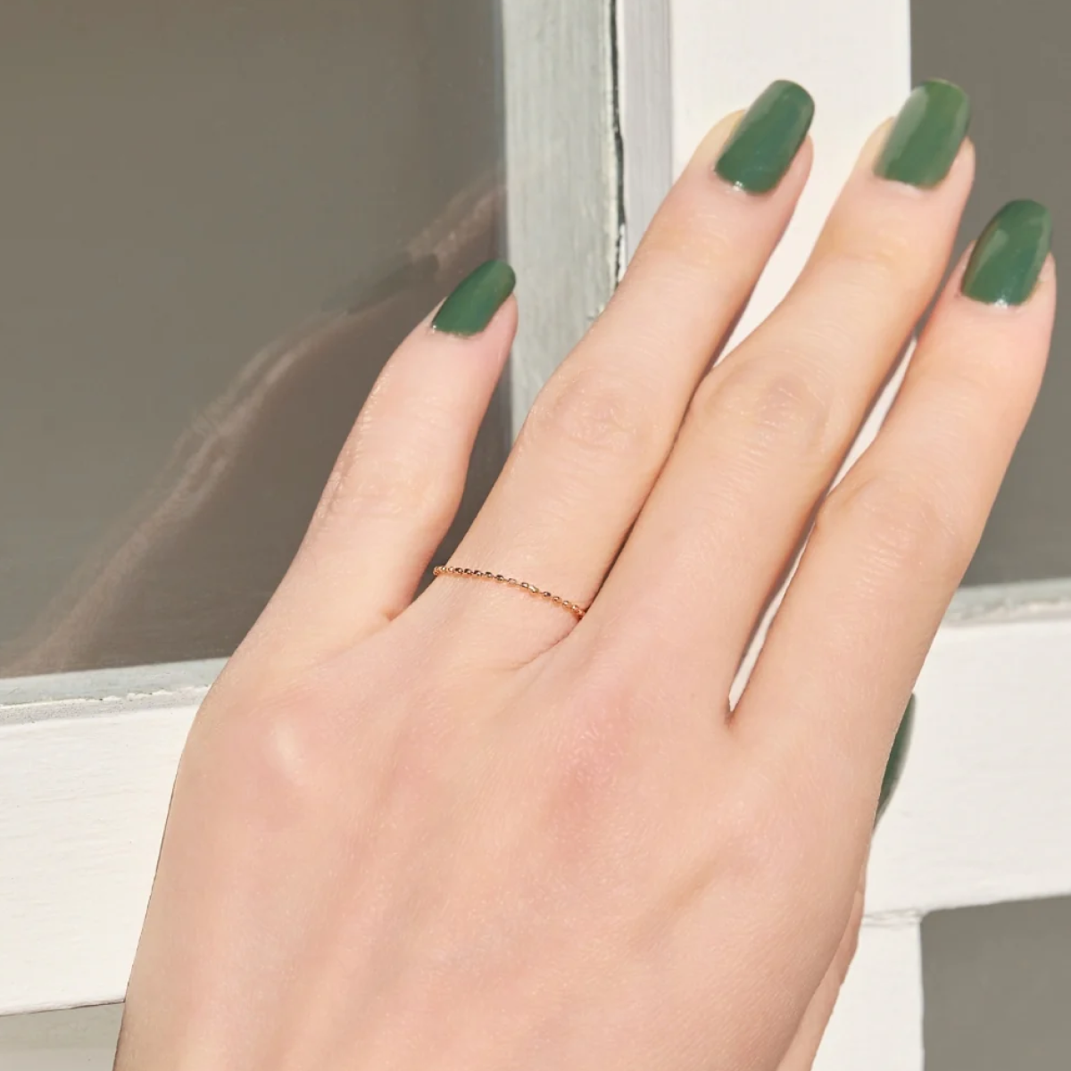 【K10】カットボールチェーンリング