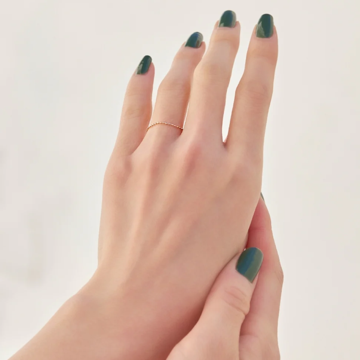 【K10】カットボールチェーンリング