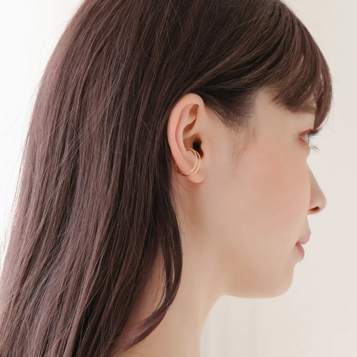 【K10】ダブルラインリング&イヤーカフ