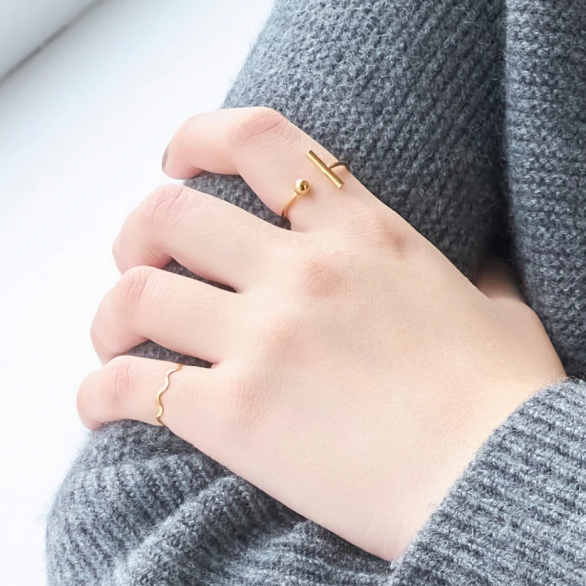 【金属アレルギー対応】ボール&スティックリング