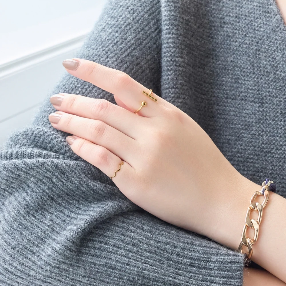 【金属アレルギー対応】ボール&スティックリング