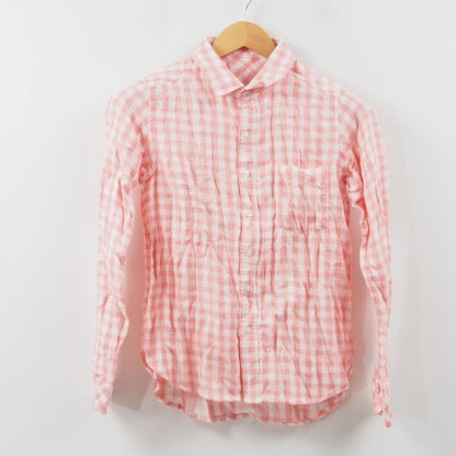 リバーシブルチェックガーゼシャツ