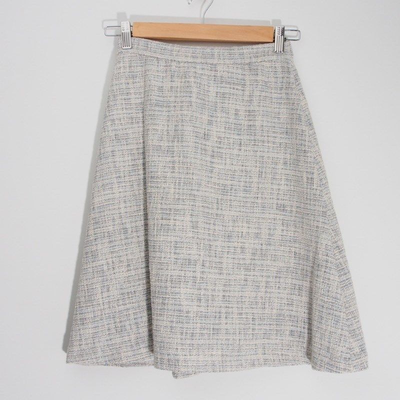 ツイードラメフレアスカート