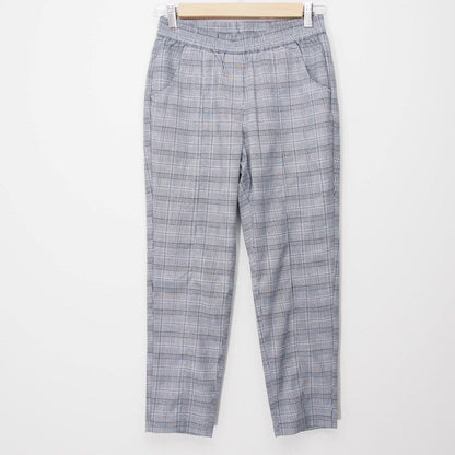 グレンチェックゴムウエストパンツ