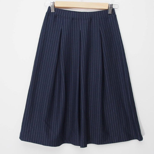 爽やかペンシルプリントストライプスカート