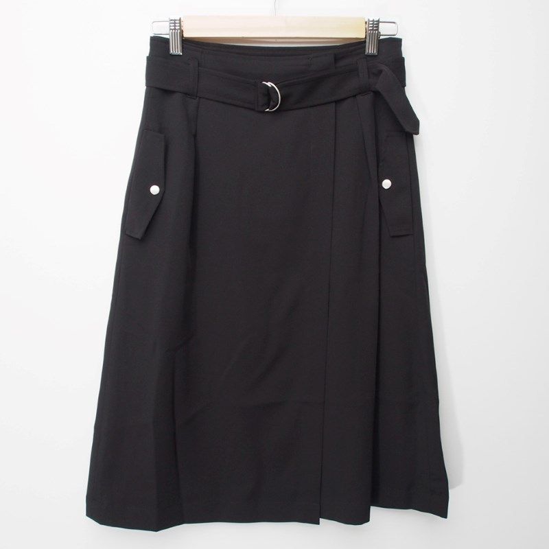 ウエストベルト付き品のあるスカート