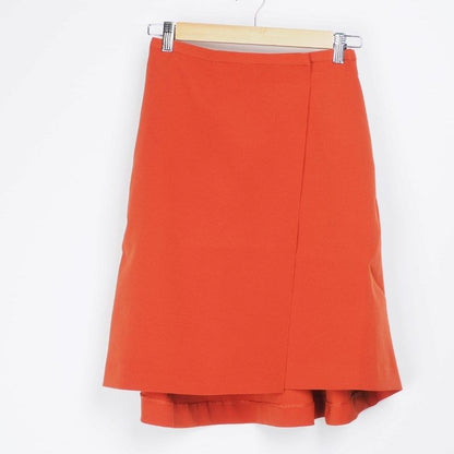 ラップ風デザインフレアスカート