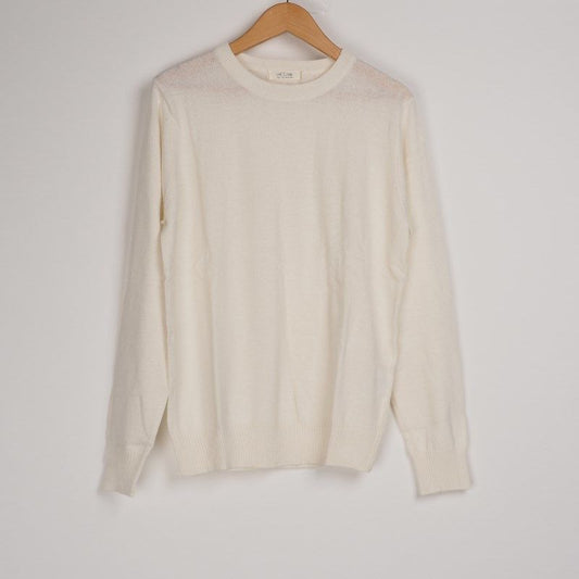 クルーネックニットトップス