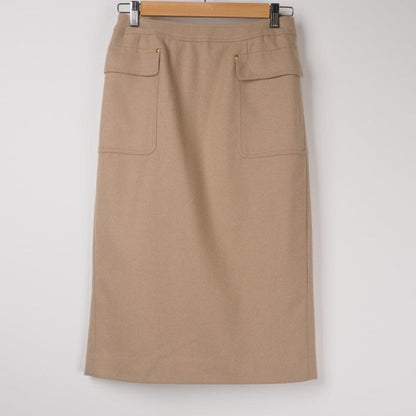 ウールフラノエレガントタイトスカート