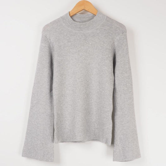 ベルスリーブリブニット