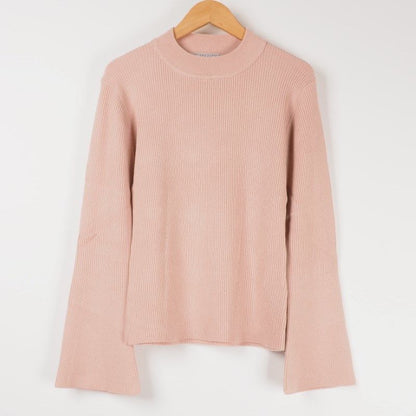 ベルスリーブリブニット