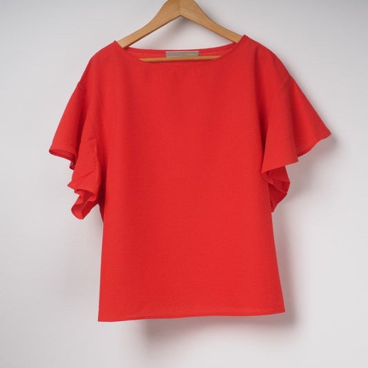 袖フレアブラウス