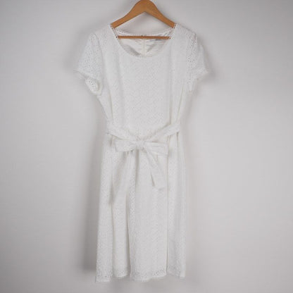 コットンレースワンピース