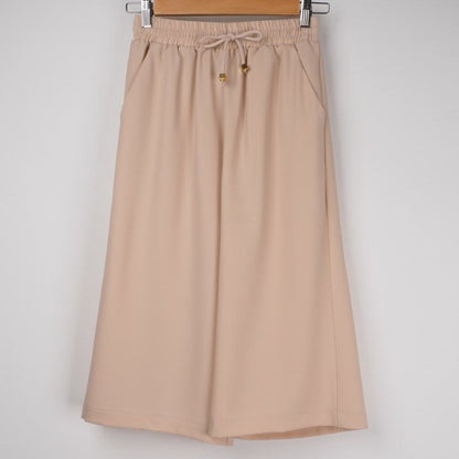 ウエストゴム仕様ワイドパンツ