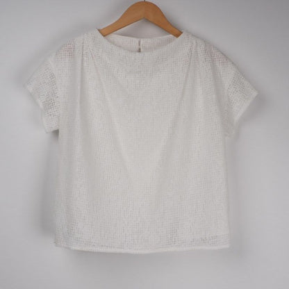 透け感ボックスシルエットブラウス