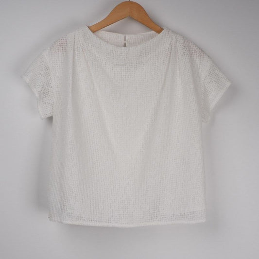 透け感ボックスシルエットブラウス