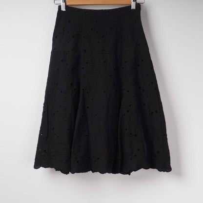 スカラップレースフレアスカート