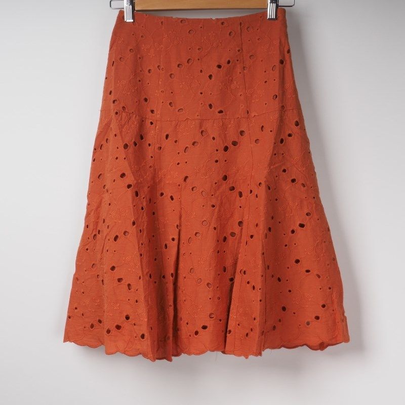 スカラップレースフレアスカート