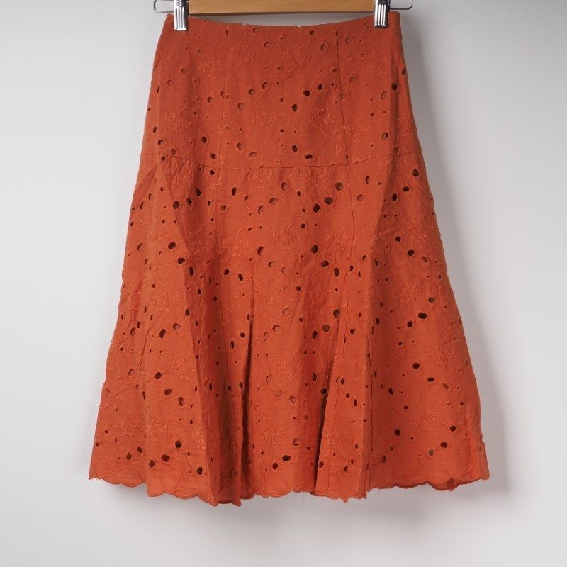 スカラップレースフレアスカート