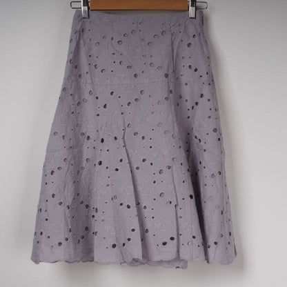 スカラップレースフレアスカート