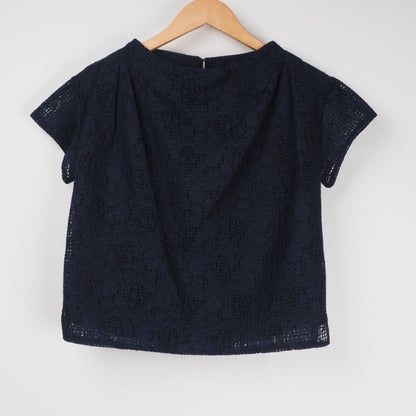 透け感ボックスシルエットブラウス