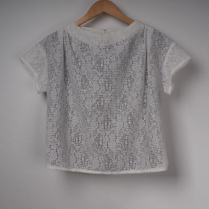 透け感ボックスシルエットブラウス