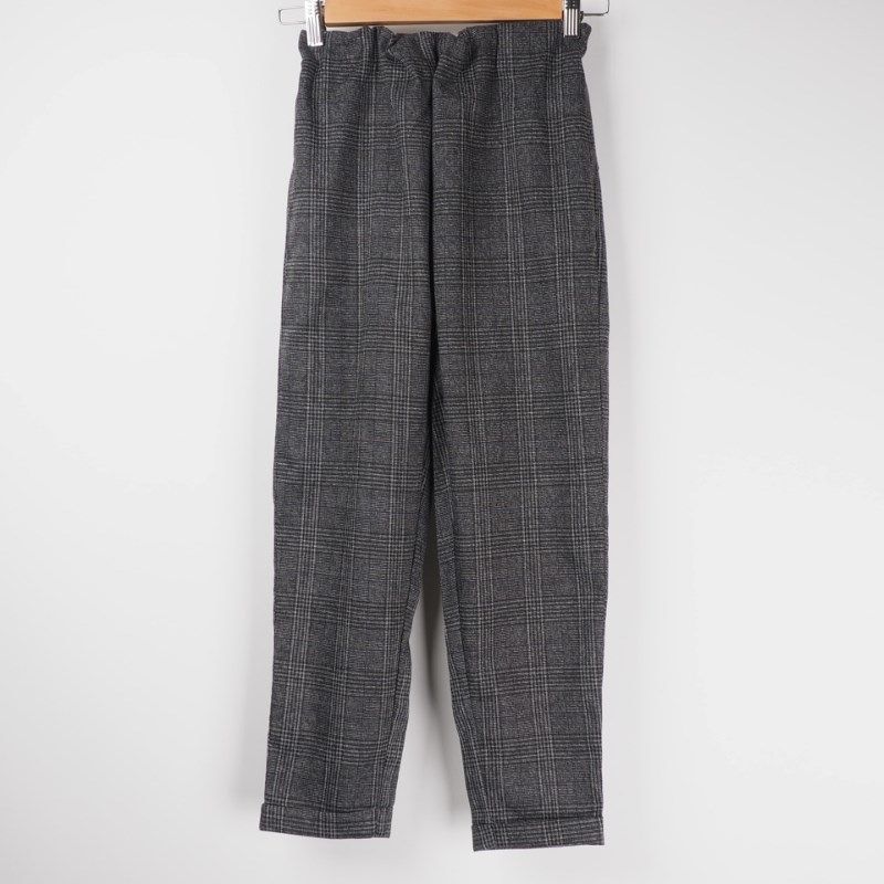 ウエストゴムチェック柄パンツ