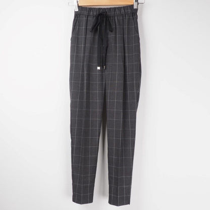 ウインドウペンチェックウエストゴムパンツ