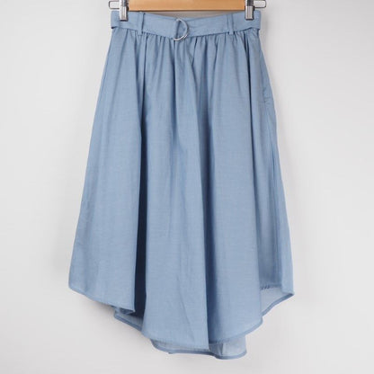 ラウンドヘムフレアスカート