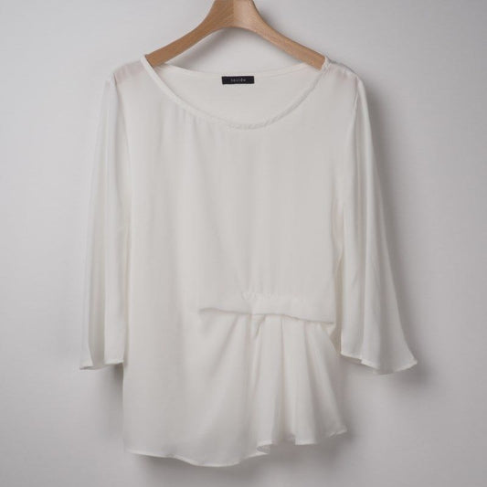 アシンメトリータックブラウス