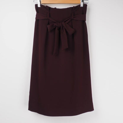 ウエストゴムリボンタイトスカート