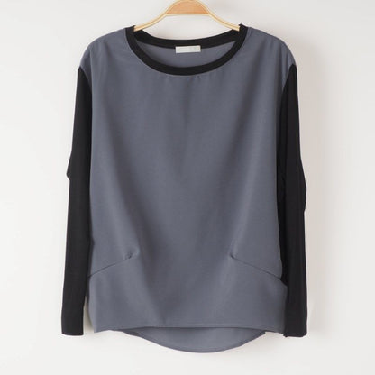 異素材切り替えカットソー