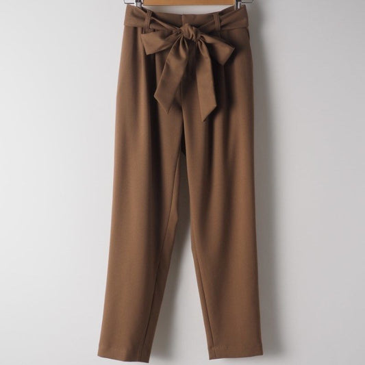 ウエストリボンすっきりパンツ