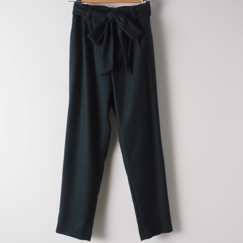 ウエストリボンすっきりパンツ