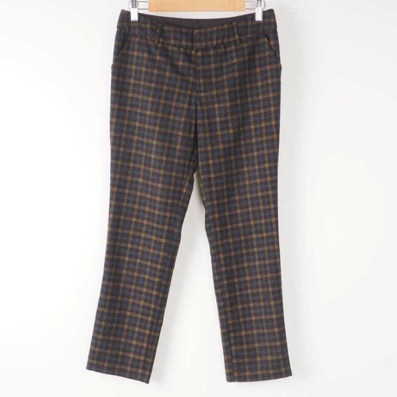 チェック柄パンツ