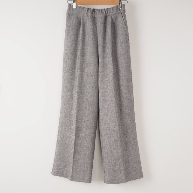 センタープレスワイドパンツ