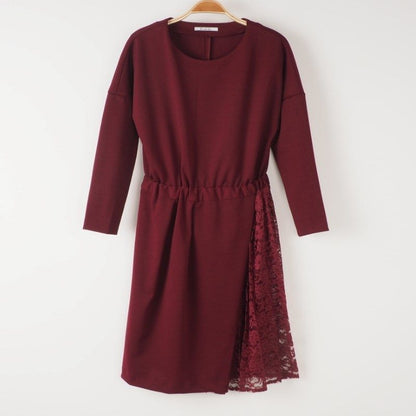 レース切り替えデザインワンピース