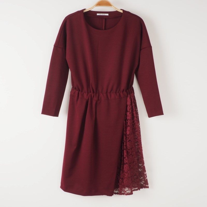 レース切り替えデザインワンピース