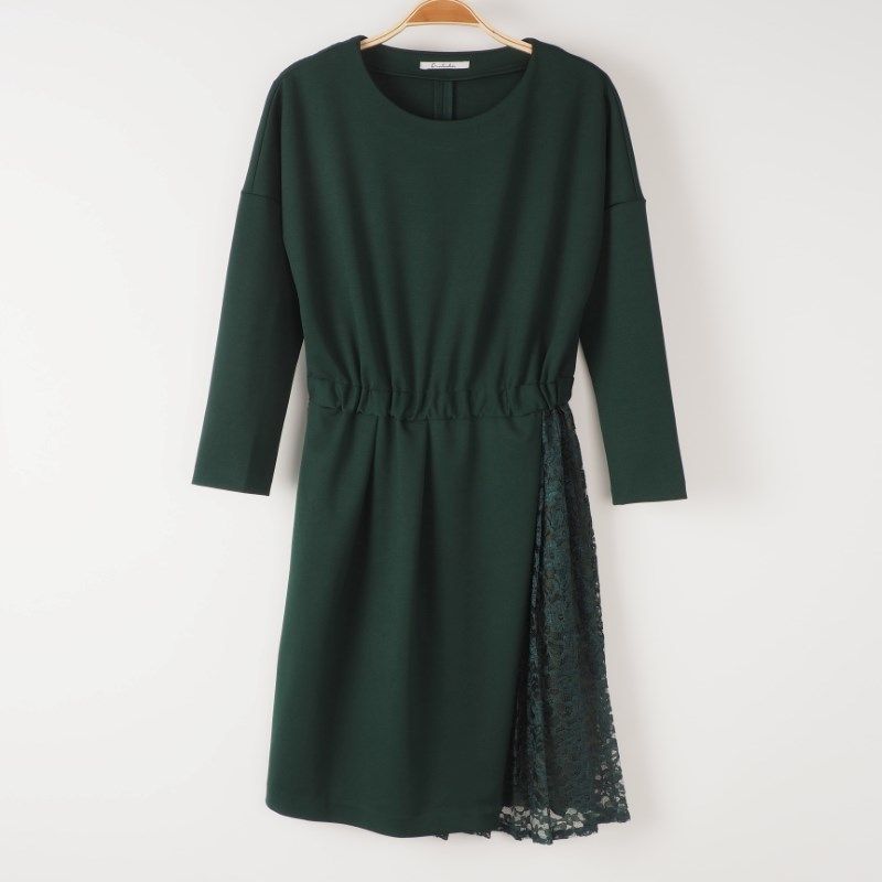 レース切り替えデザインワンピース