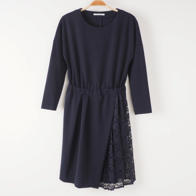 レース切り替えデザインワンピース