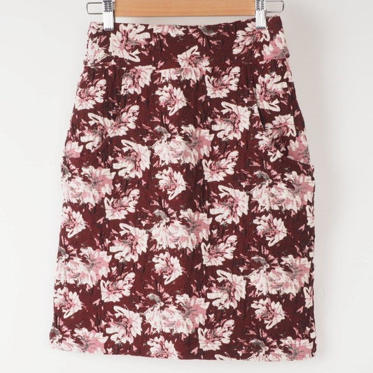 花柄タイトスカート