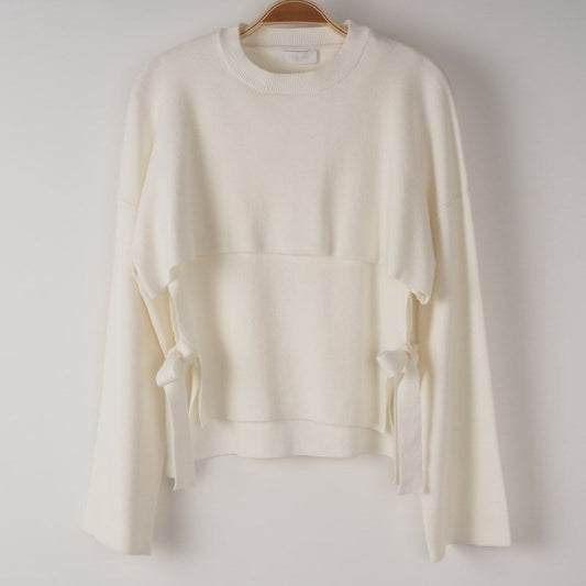 重ね着風デザインニット