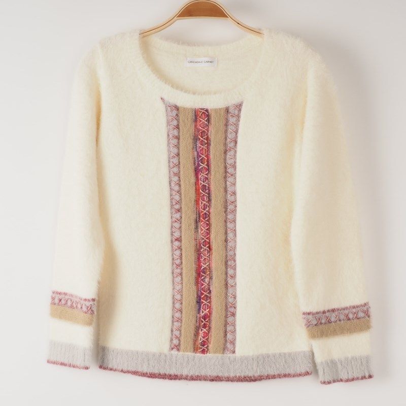 ジャガードデザインニット