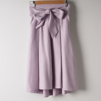 リボン付きフィッシュテールハイウエストスカート