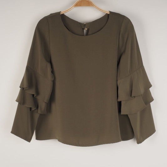 フリルデザインブラウス