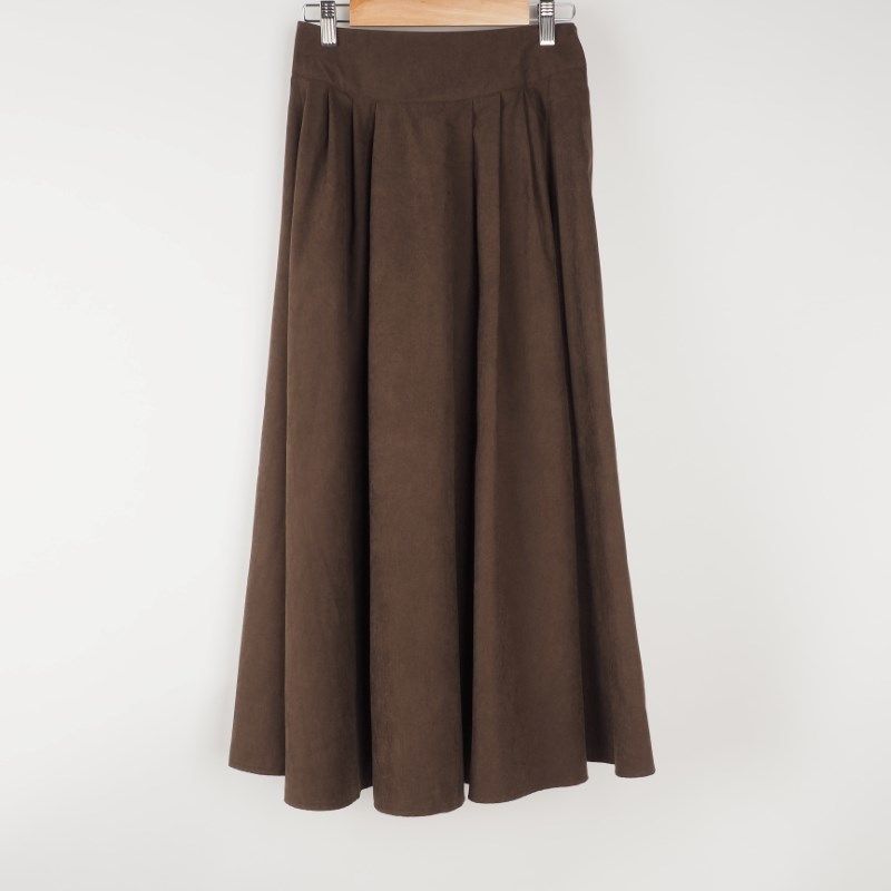 ピーチスキンフレアスカート